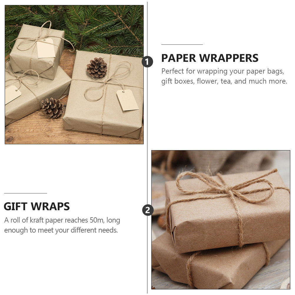 1 Roll 50M Brown Kraft Paper R - đánh giá và giá Kraft Paper Box
