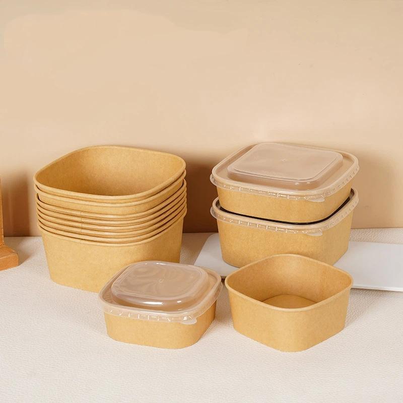 10Pcs Disposable Lunch Box Kra - đánh giá và giá Kraft Paper Box