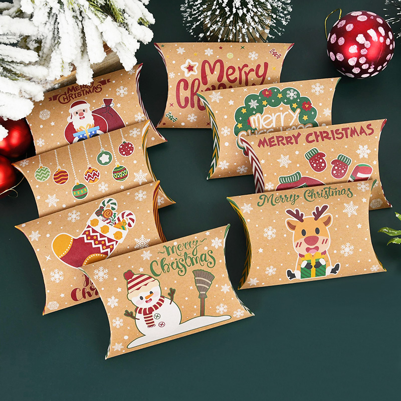 Christmas Pillow Shape Kraft P - đánh giá và giá Kraft Paper Box